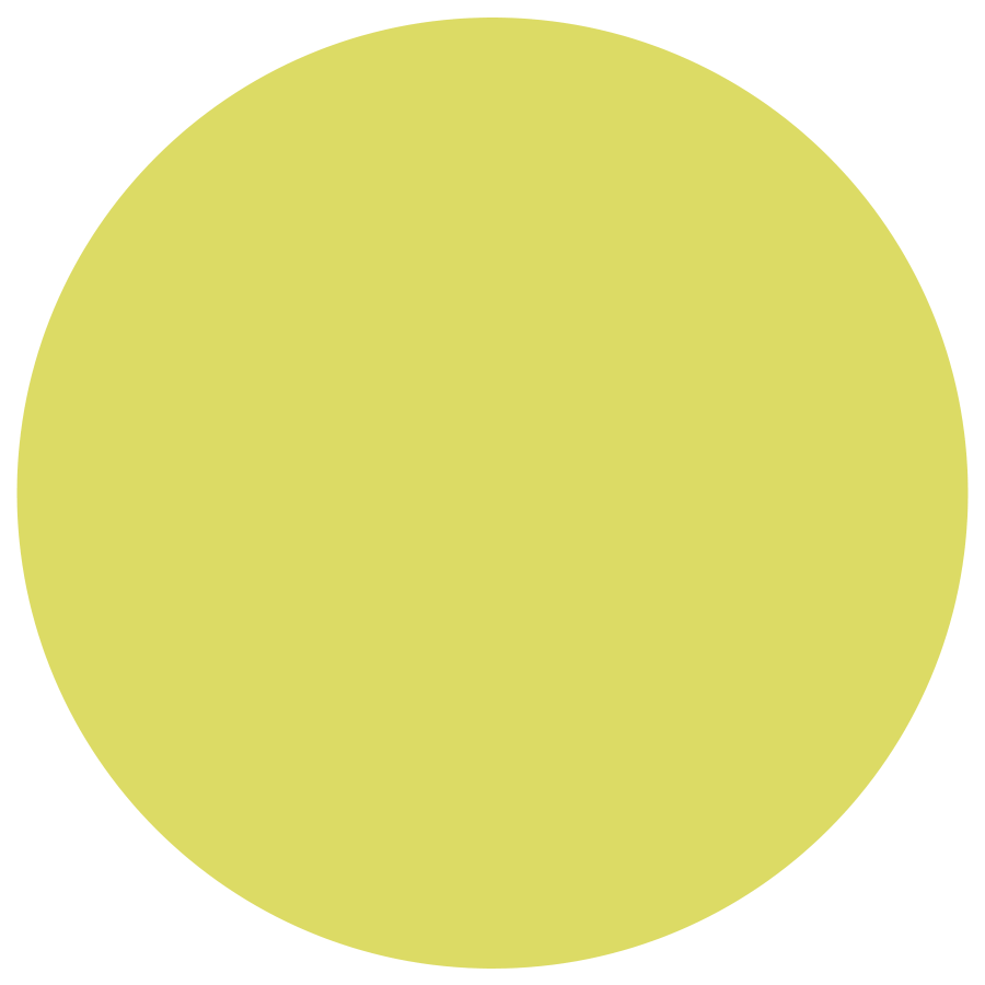 Eine halbtransparenter gelber Kreis